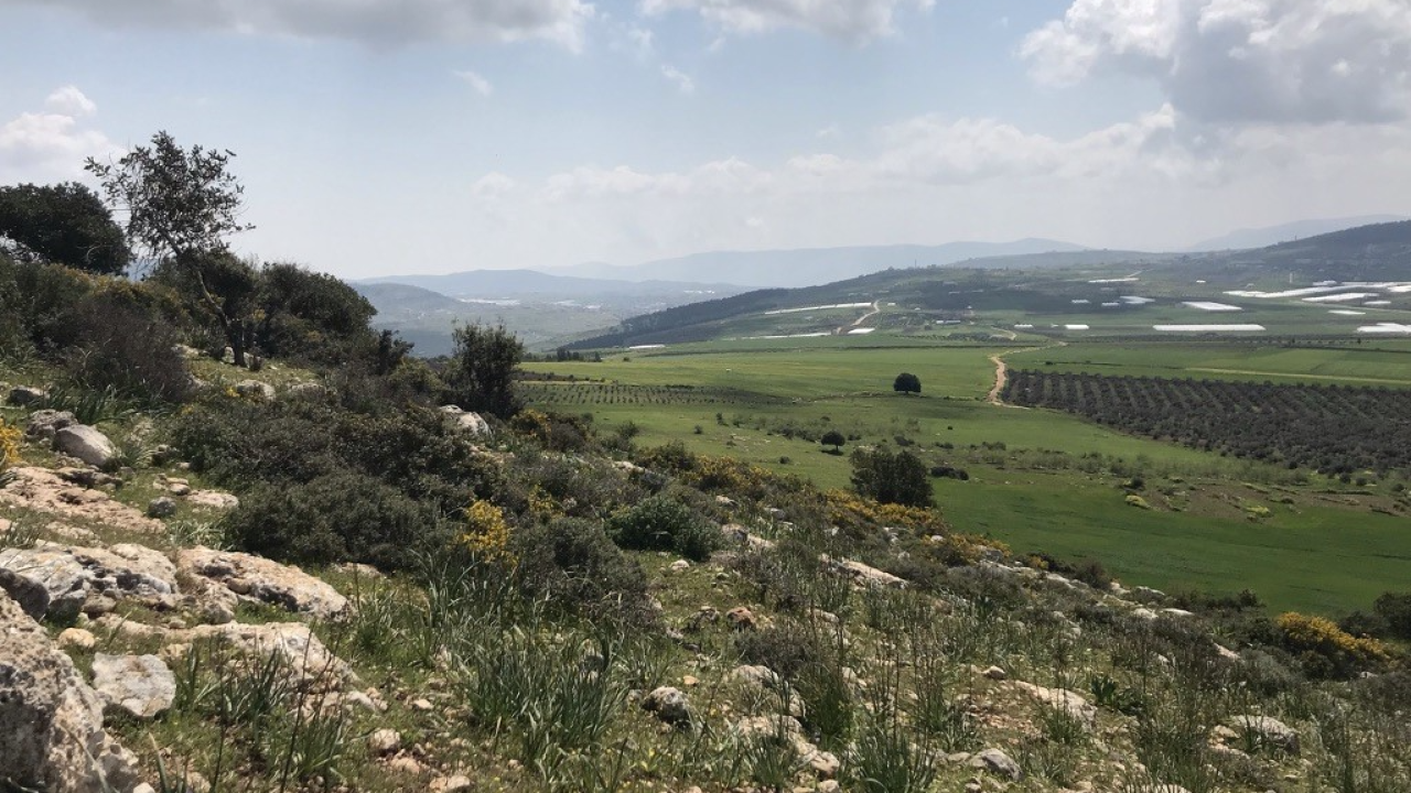 View from the mountains above Faqqa, Palestine