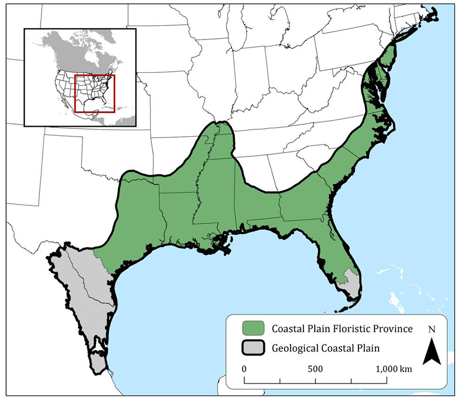 Atlantic Coastal Plain Map Announcing The World's 36Th Biodiversity Hotspot: The North American Coastal  Plain | Cepf
