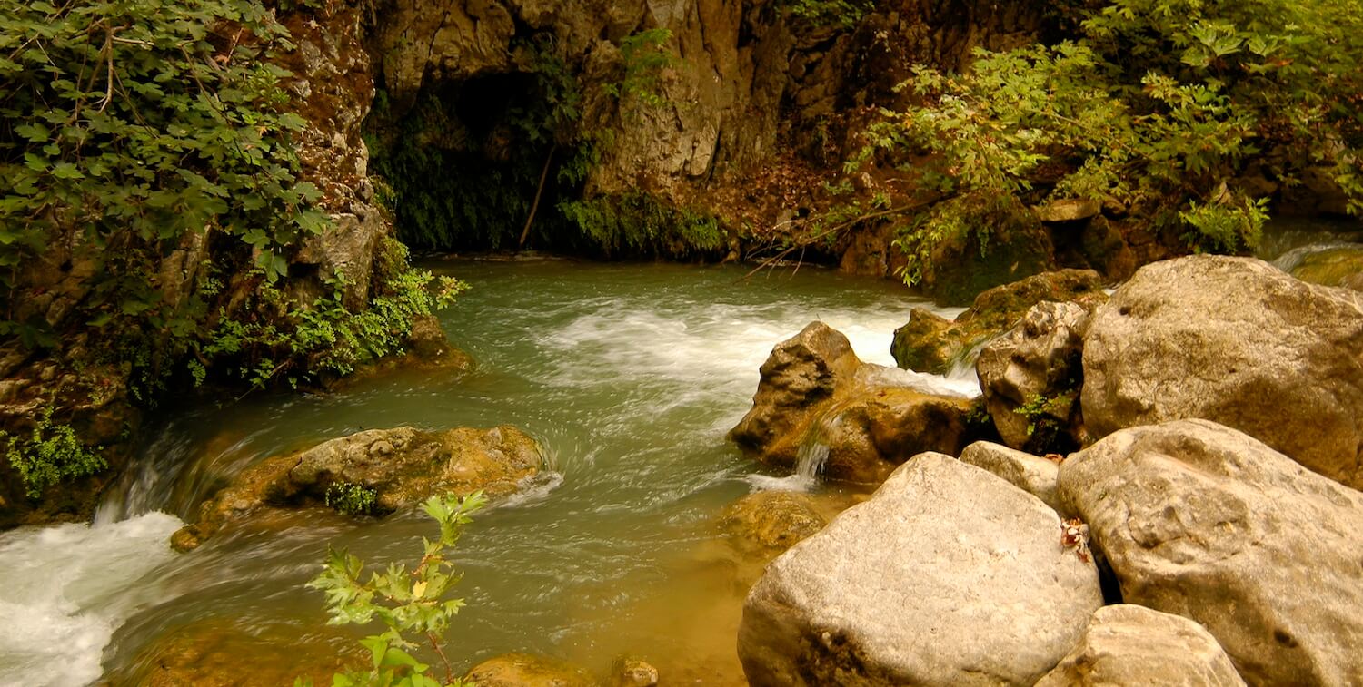 Río serpenteante.