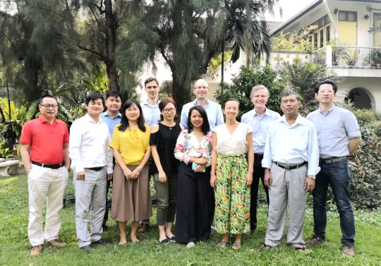 El equipo de implementación regional de Indo-Birmania en una foto de grupo