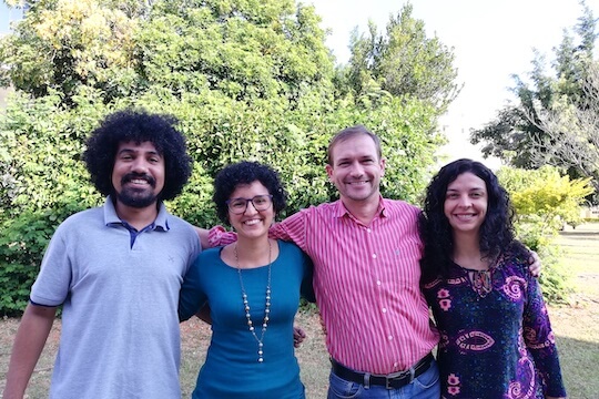 The 4 members of the Cerrado Regional Implementation Team stand together.