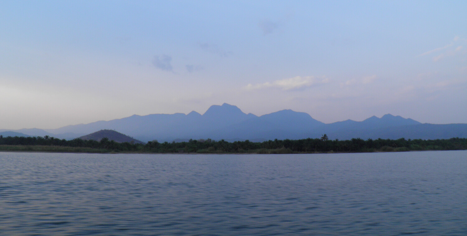 湖の眺望