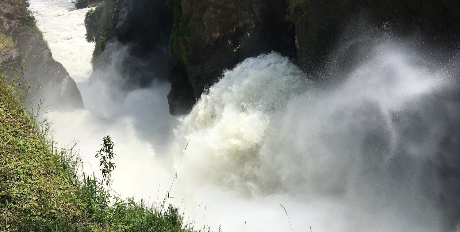Turbulent waterfall.