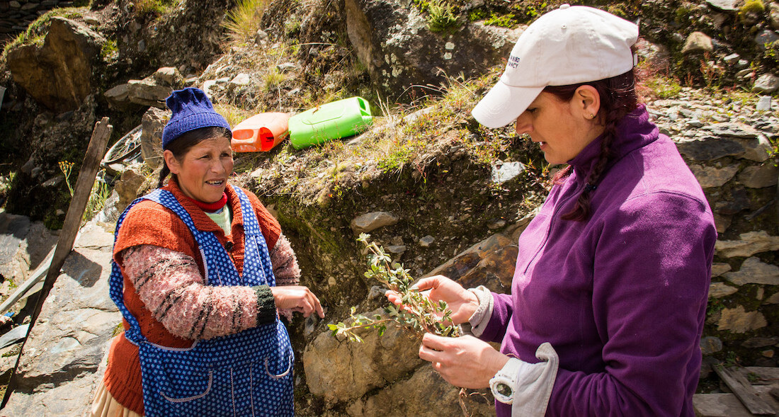 Charla mujer quechua y San Cristóbal.