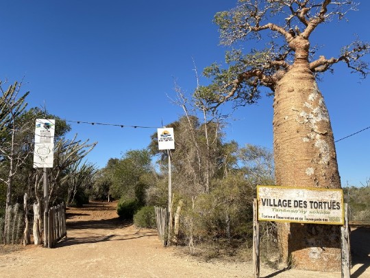 Entrance to Village des Tortues in Southern Madagascar