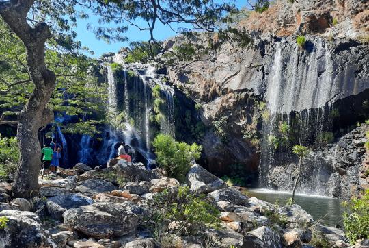 Waterfall in Chimanimani KBA. Photo by Togarasei Fakarayi