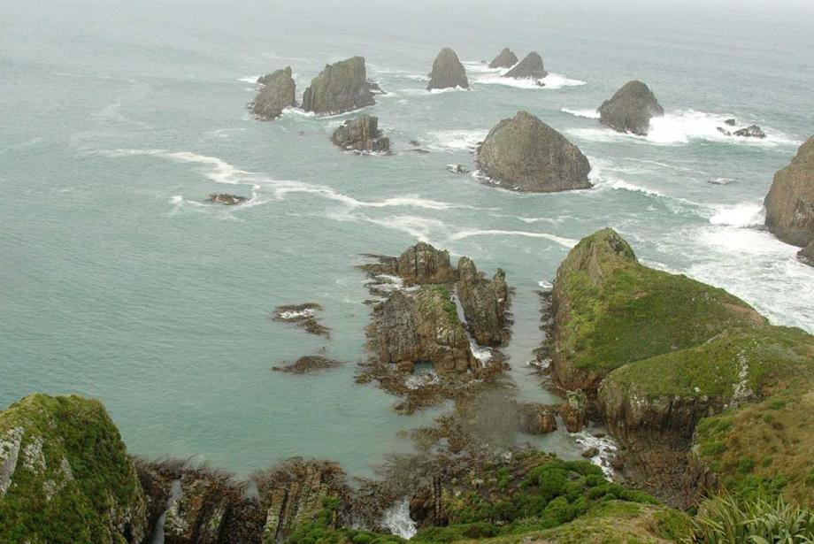 View of coastline.