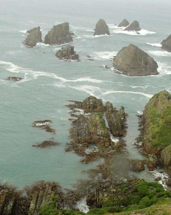 View of coastline.