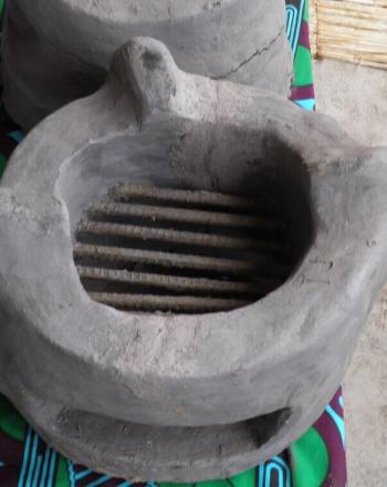 Cuisinières en béton.