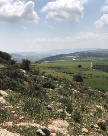 View from the mountains above Faqqa, Palestine