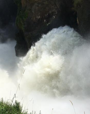 Turbulent waterfall.
