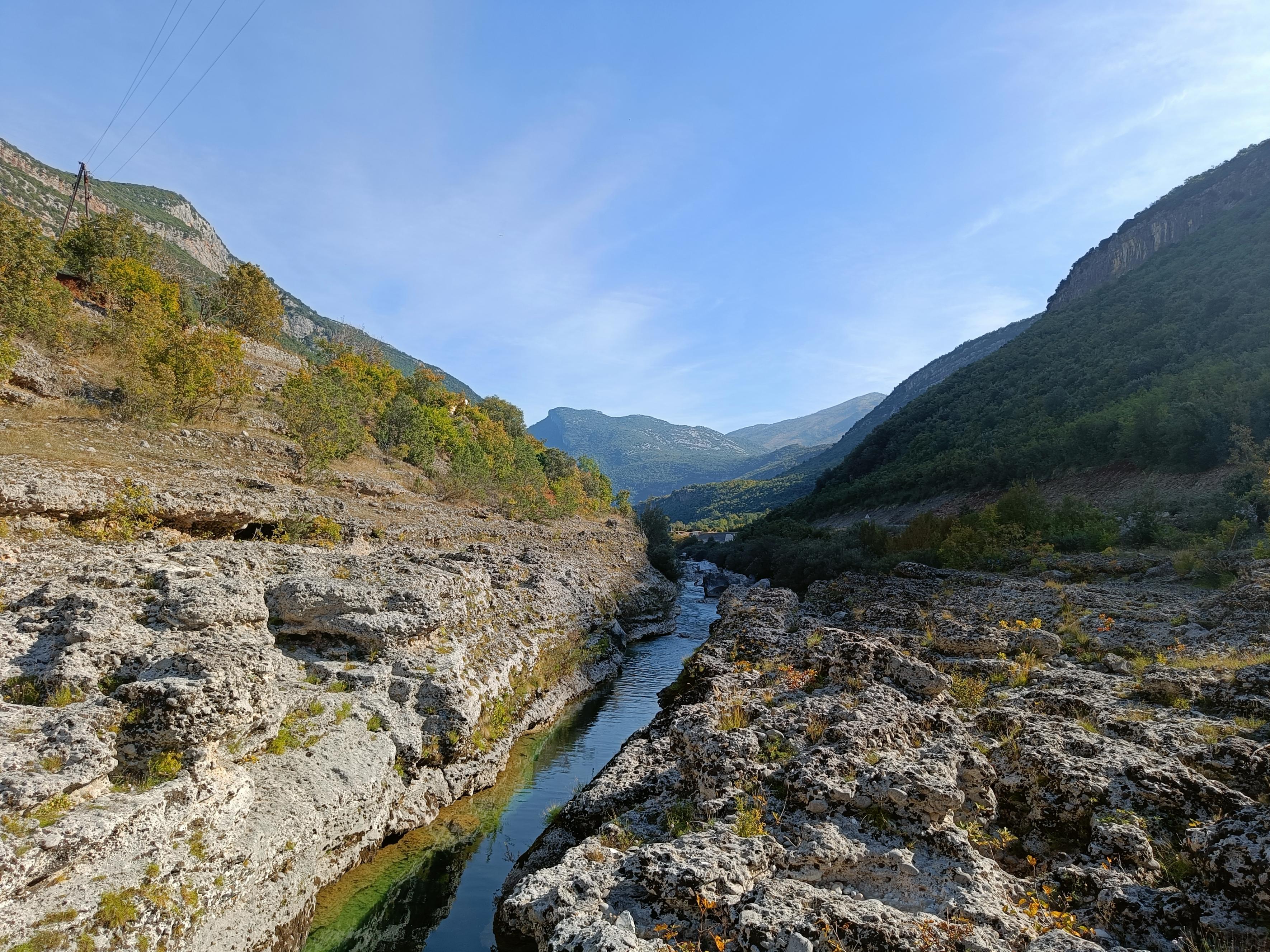 The canyon of the river Cijevna, Montenegro.